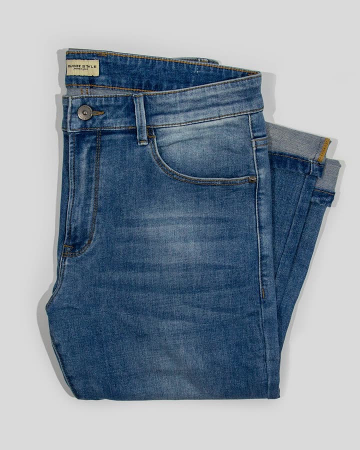 Kadın Regular Fit Mavi Jean Pantolon