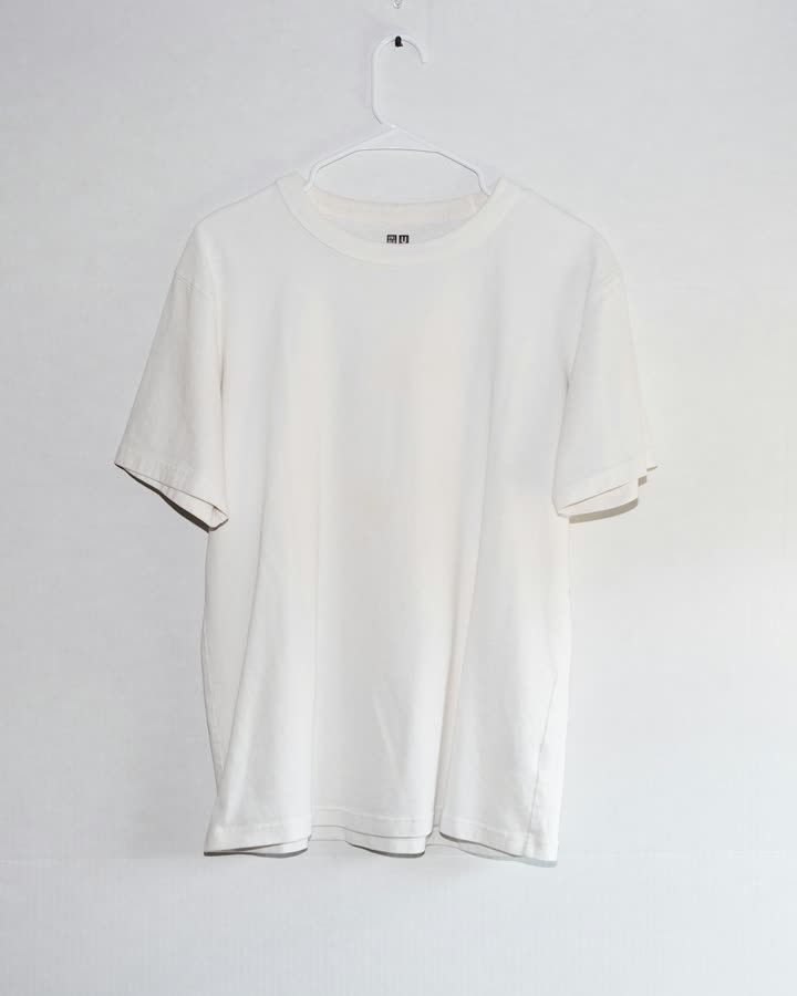 Kadın Relaxed Fit Ekru Tişört